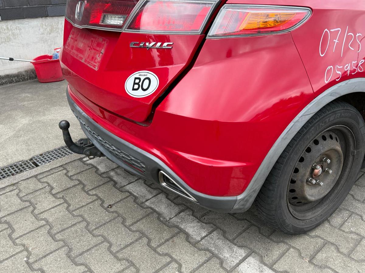 Honda Civic FK2 VIII original Stoßstange Stoßfänger hinten R81 Milano Red BJ08
